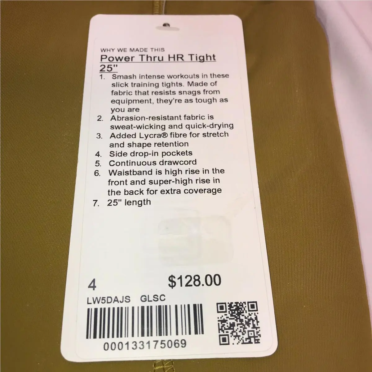 Lululemon clothing - Gold 1