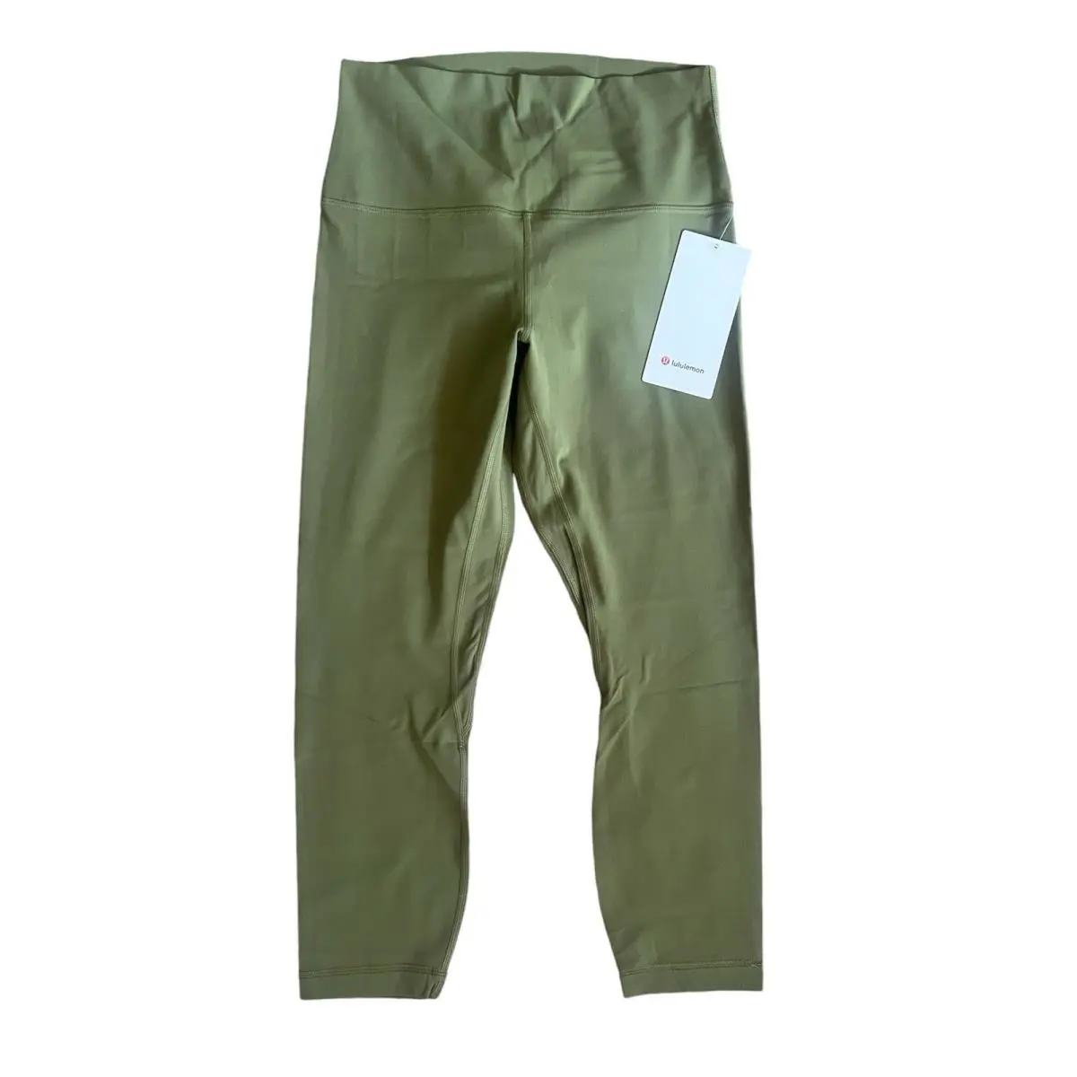 Lululemon Align High Rise Crop Pant 23 Leggings Bronze Green Size 8