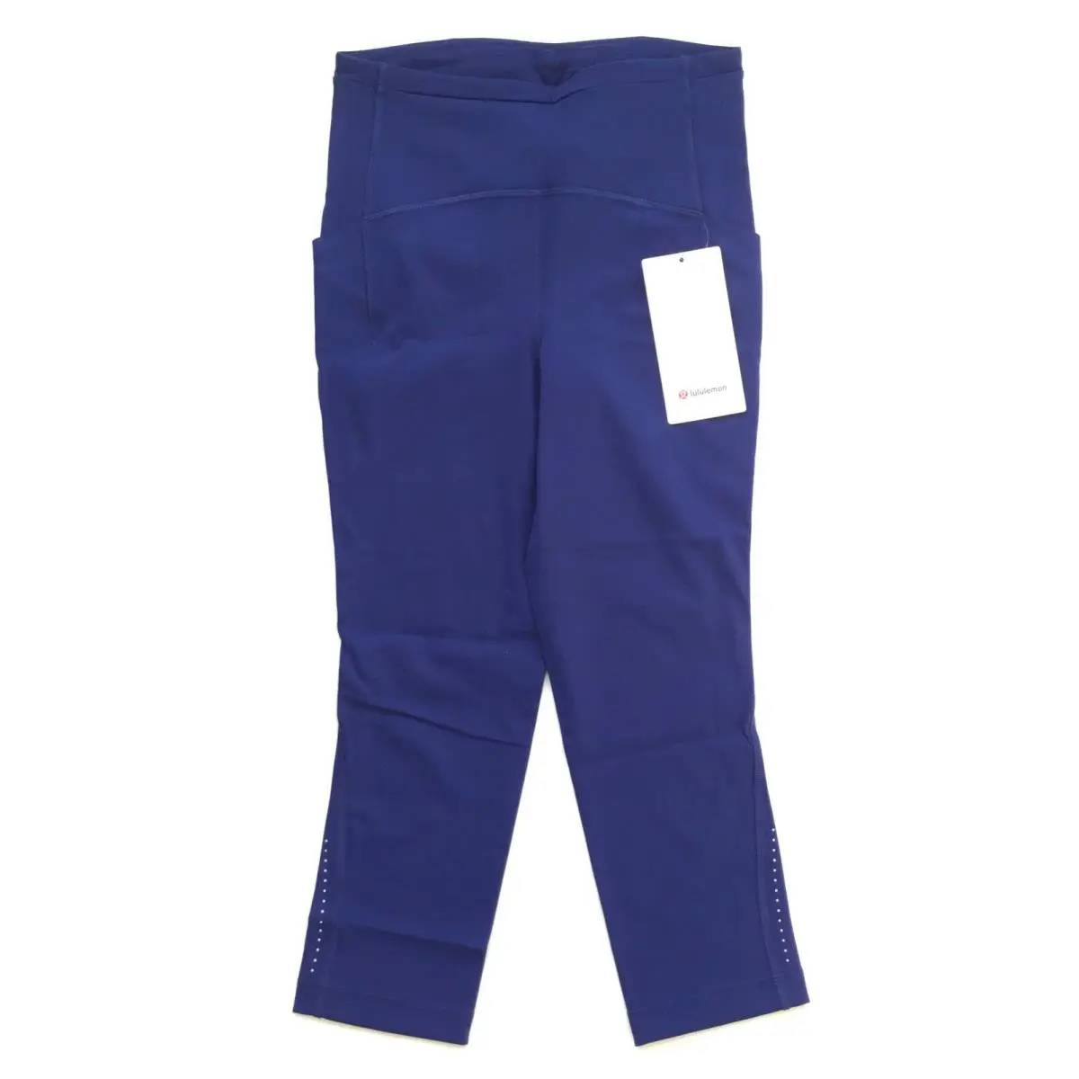 Lululemon Women Swift Speed HR Crop 21 Luxtreme LW6BJ9S Lark Bright Blue Size 4