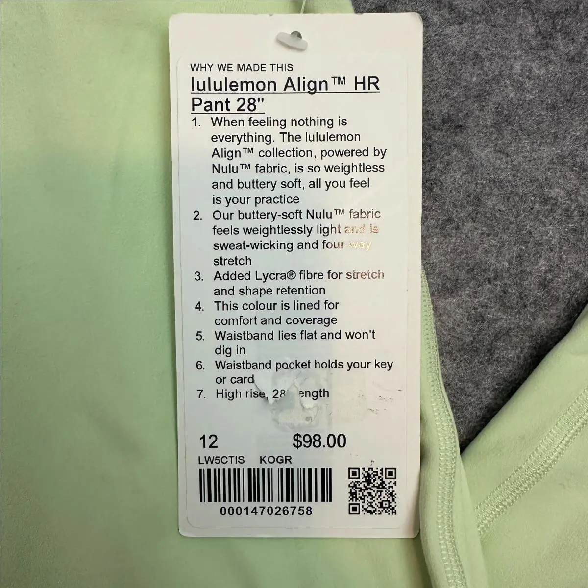 Lululemon clothing - Green 3
