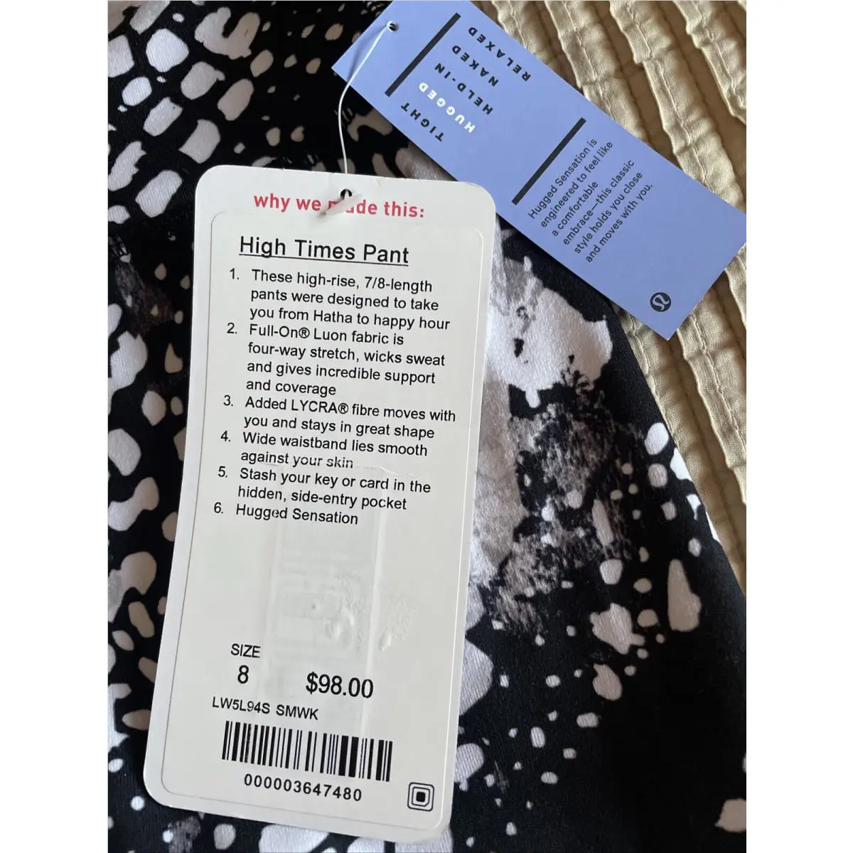 Lululemon clothing - W5L94S - W5L94S - Black White Gray 1