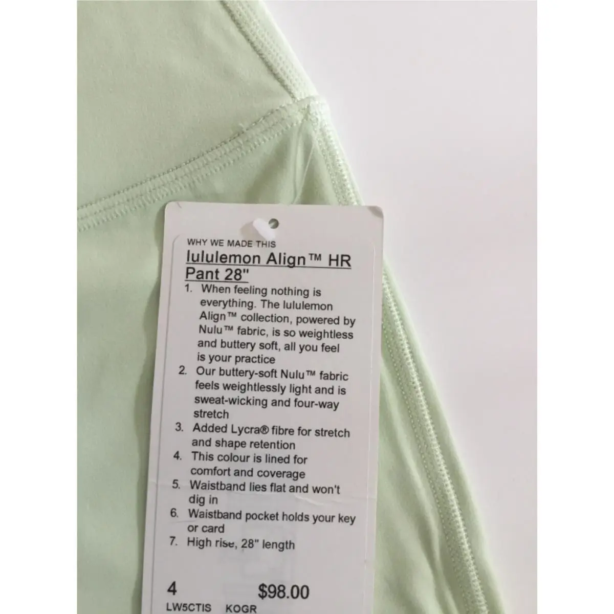 Lululemon clothing - Green 8