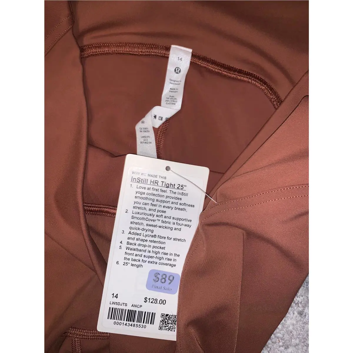 Lululemon clothing - Ancient Copper 0