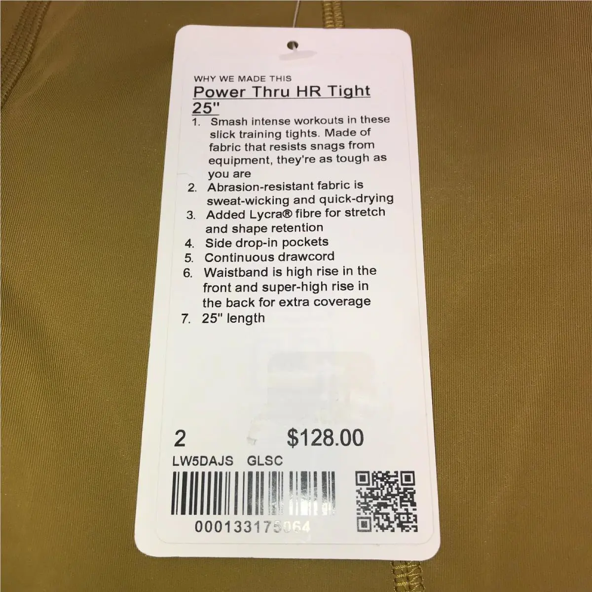 Lululemon clothing - Gold 0