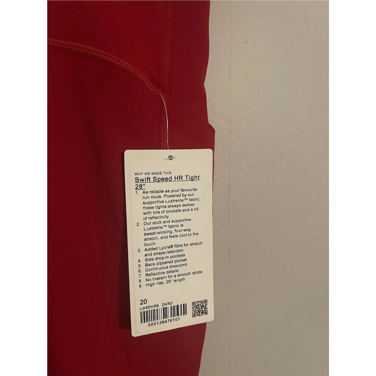 Lululemon clothing - Red 1