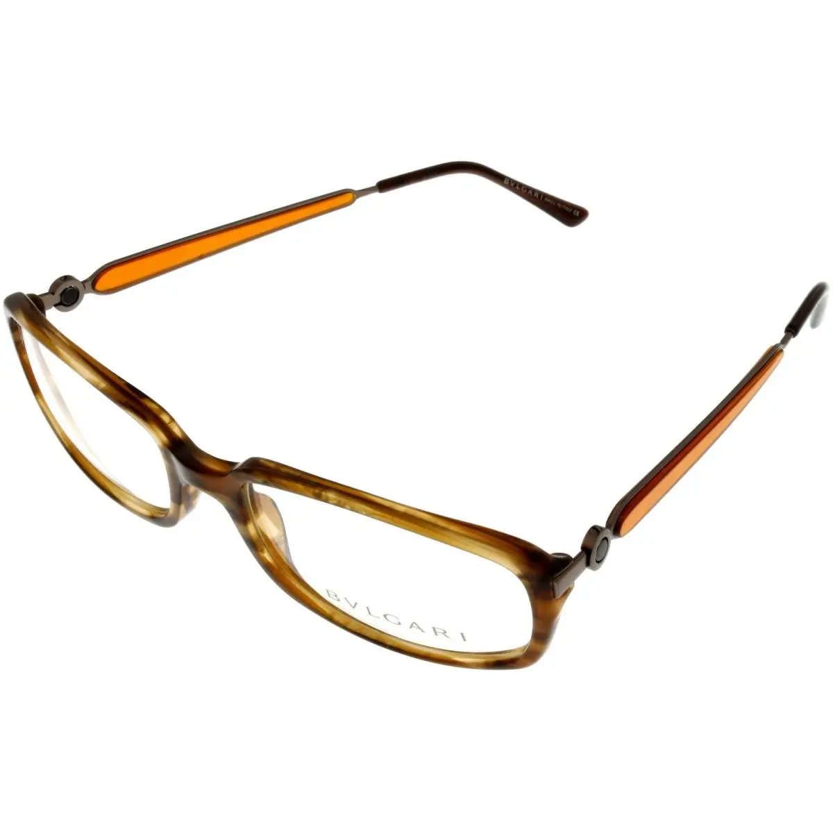 Bvlgari Eyeglasses Frame Unisex Brown Havana Fashion Rectangular BV429 685