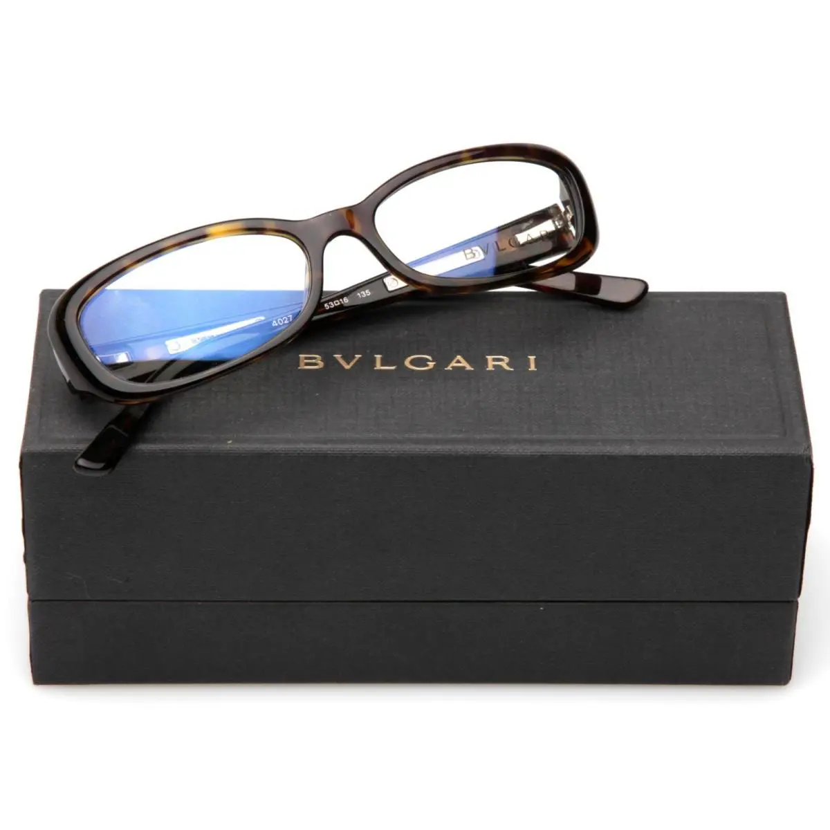 Bvlgari 4027 504 Havana Eyeglasses Glasses 53-16-135 B30mm Italy