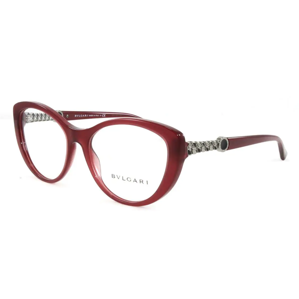 Bvlgari Bulgari Eyeglasses Women`s Cat Eye Frame Violet Raspberry 55mm BV4110-5239