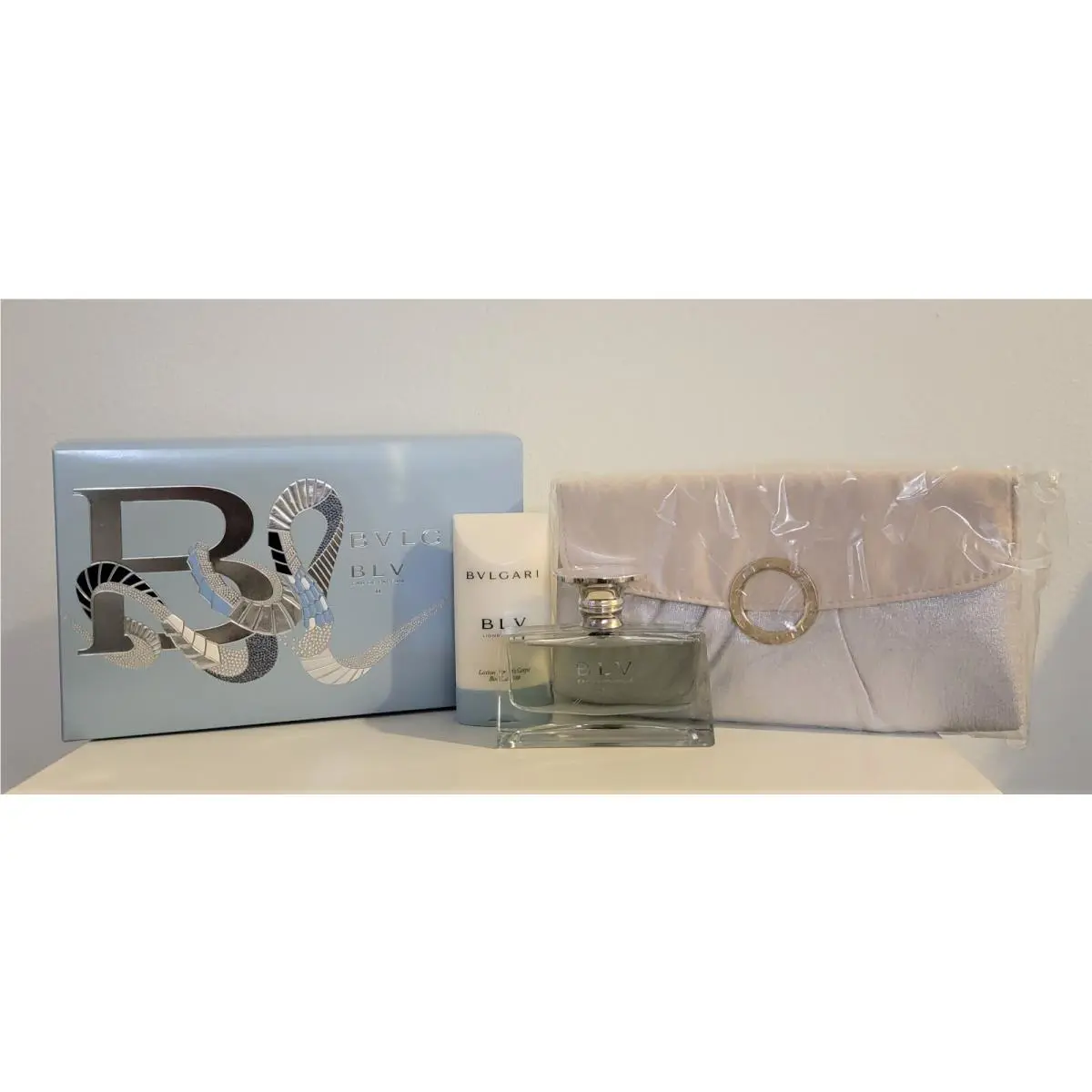 3pc Set Bvlgari Blv II 1.7 oz Edp + 2.5 oz B.lotion + Pouch Perfume For Women