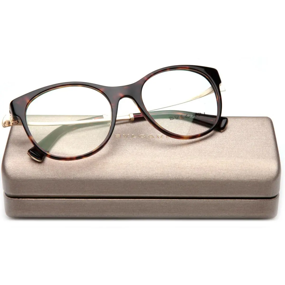 Bvlgari 4160-B 504 Havana Eyeglasses Glasses 53-19-140 B46mm Italy