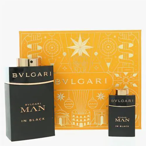 Bvlgari Man In Black by Bvlgari Gift Set For Men 2 Piece Set For Men: 3.4 Oz