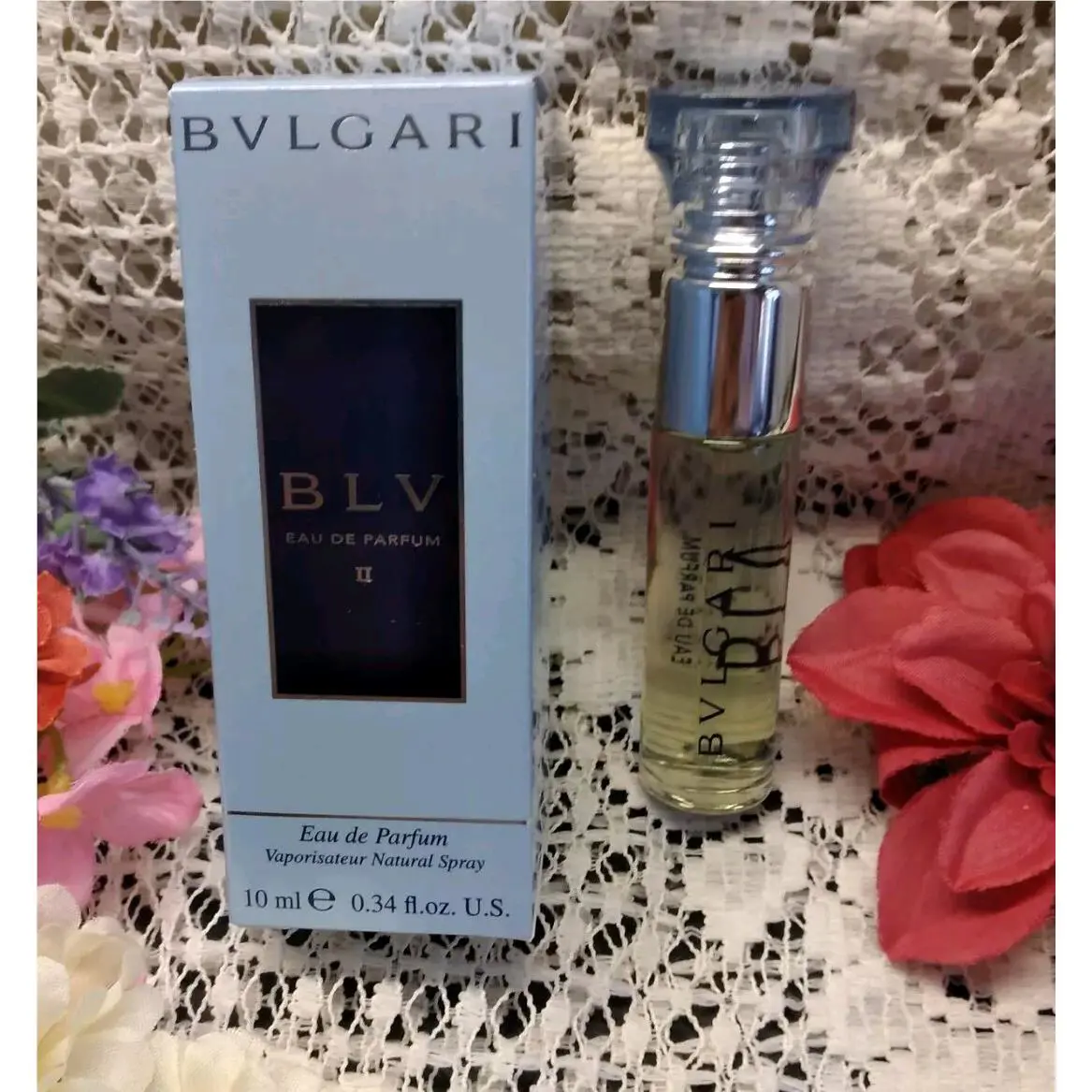 Bvlgari Blv II Edp Perfume Travel Spray 0.34 Fl.oz For Women Very Rare