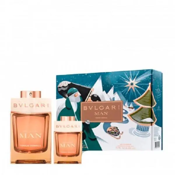 Man Terrae Essence 2 Pcs Gift Set 100ml 3.4.Oz Edp SP 15ml Edp SP by Bvlgari