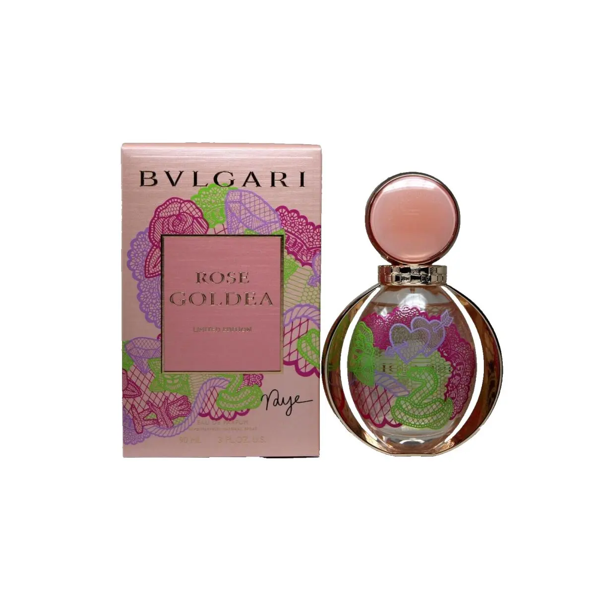 Bvlgari Rose Goldea Eau DE Parfum Natural Spray 90 ML/3 Fl.oz. Limited Edition