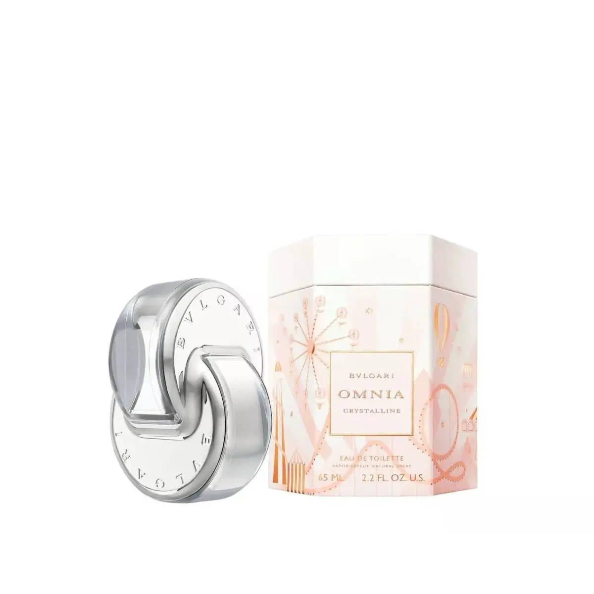 Bvlgari Omnia Crystalline Eau de Toilette Perfume Spray Womens 2.2oz 65ml Boxed