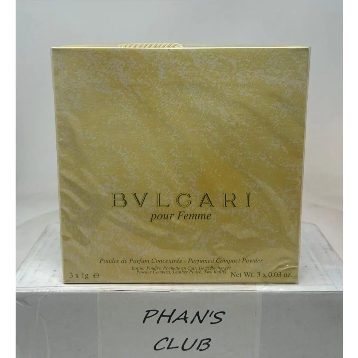 Vintage Bvlgari Pour Femme Perfumed Compact Powder 3x1g 3 x 0.03oz