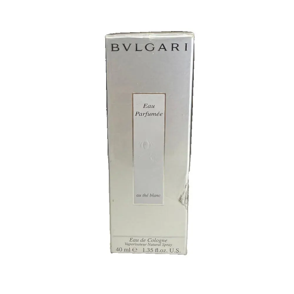 Vintage Bvlgari Eau Parfumee Au The Blanc Eau De Cologne Spray 1.35 oz 2012 Ed