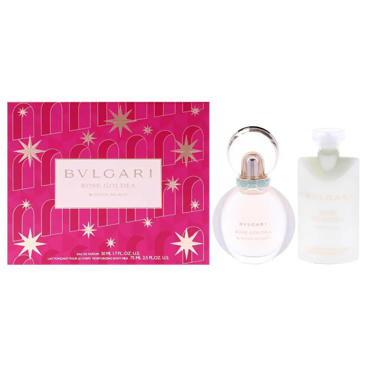 Bvlgari Rose Goldea Blossom Delight For Women 2 Pcs Gift Set 1.7 oz Edp + Milk
