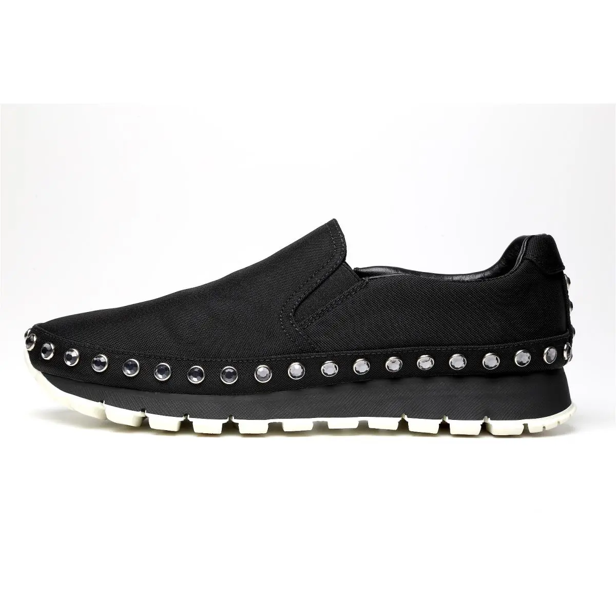 Prada Women`s Black Slip On Shoes Z3671 Size 40 EU