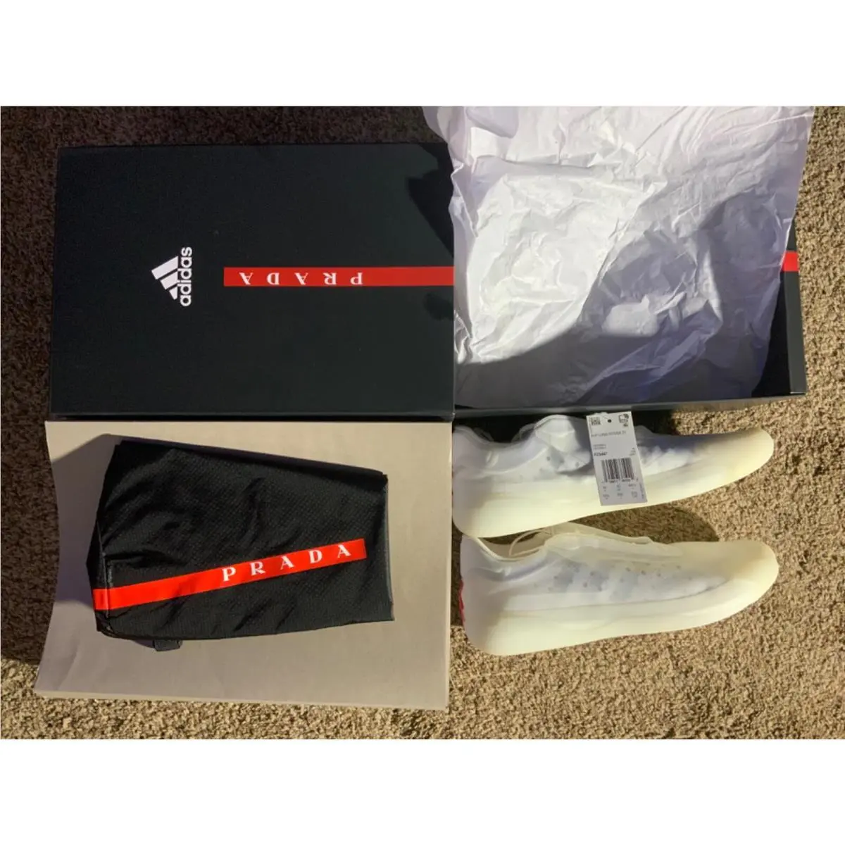 Adidas x Prada Luna Rossa 21 A+p White Size Men’s Rare Size 10.5 FZ5447 2020