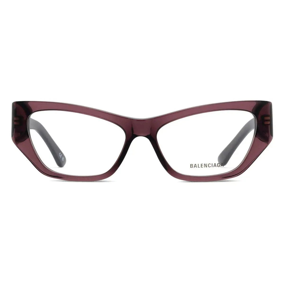 Balenciaga BB0372O Eyeglasses Female Violet 55mm