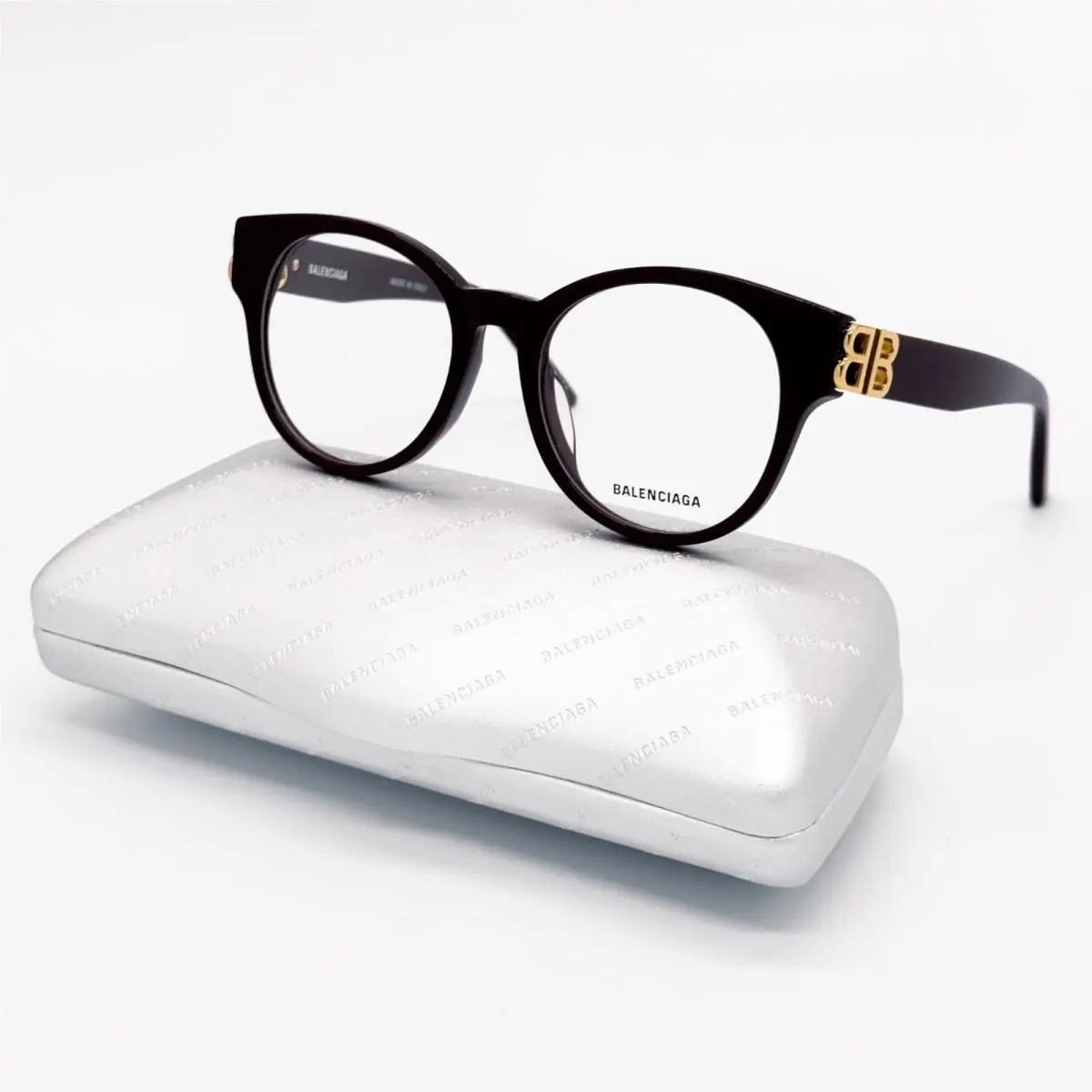 Balenciaga Eyeglasses BB0173O 003 Round Violet Women Eyewear Balenciaga