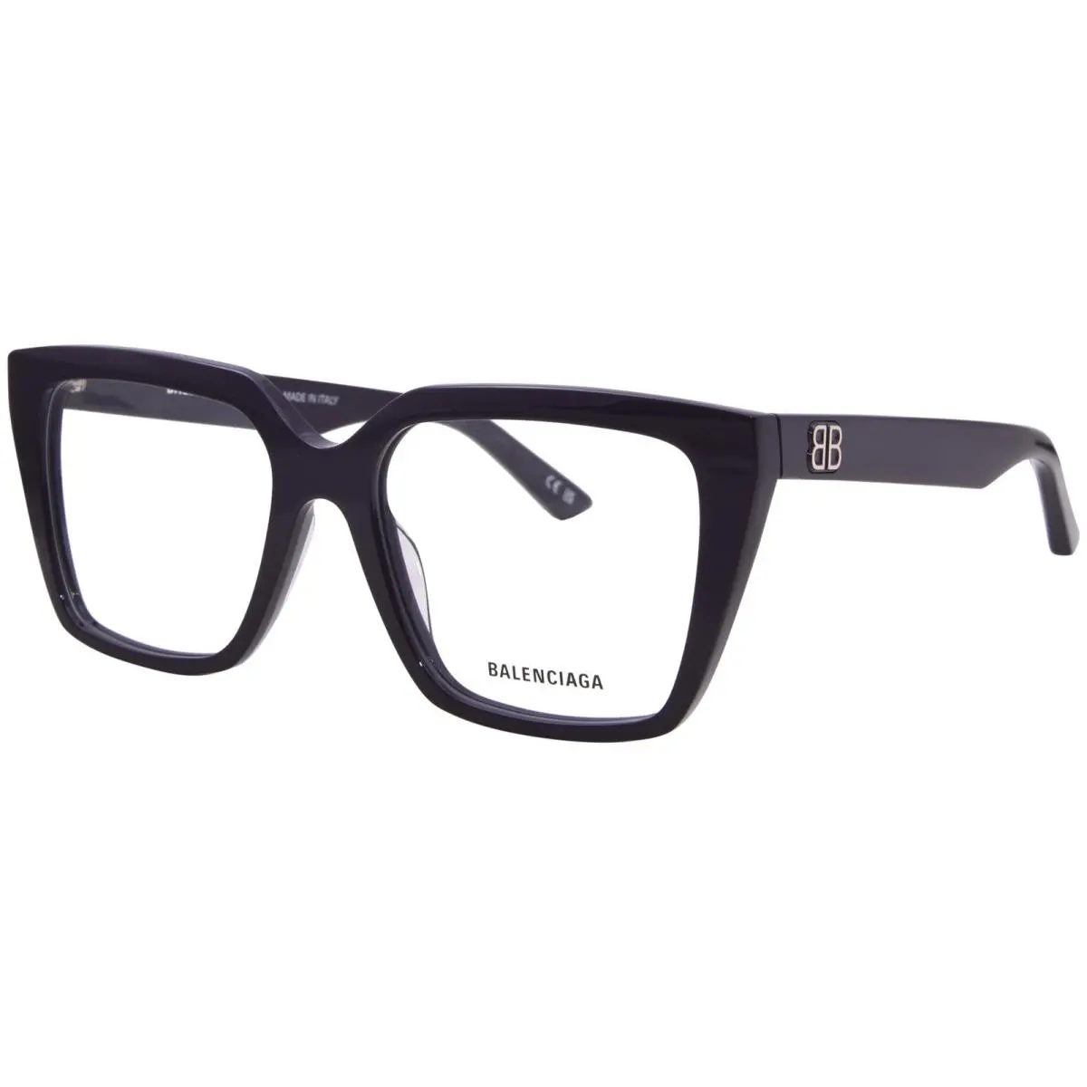 BB0130O 009 Eyeglasses Women`s Violet Full Rim Square Shape 53mm by Balenciaga