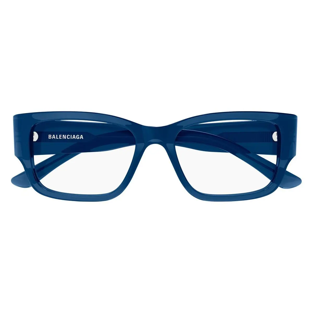 Balenciaga BB0371O Eyeglasses Male Blue 53mm
