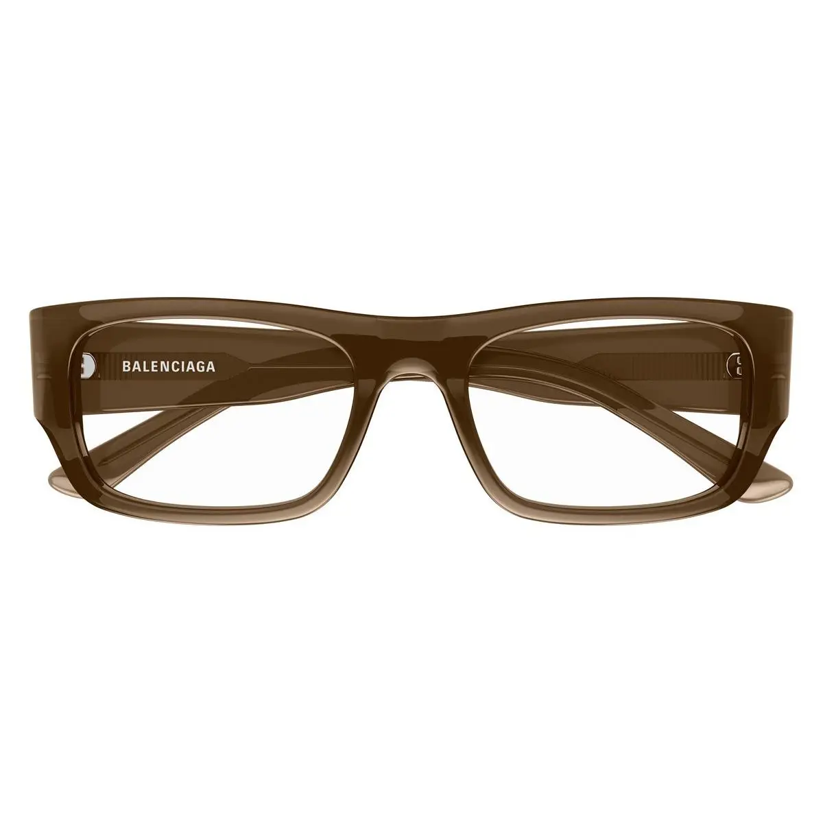 Balenciaga BB0370O Eyeglasses Male Brown 54mm