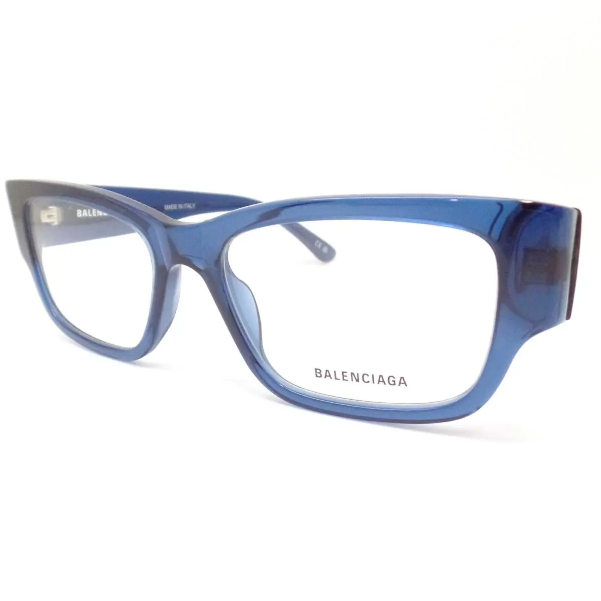 Balenciaga BB0371o 003 Transparent Blue 53mm Eyeglass Frame