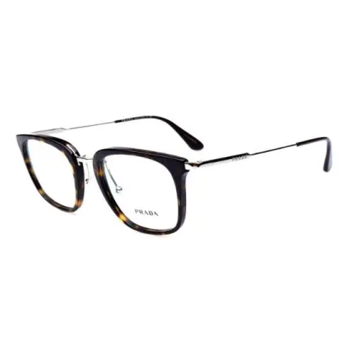 Prada Eyeglasses PR11UV 2AU101 49 Havana W/ Demo Lens Optical Frame