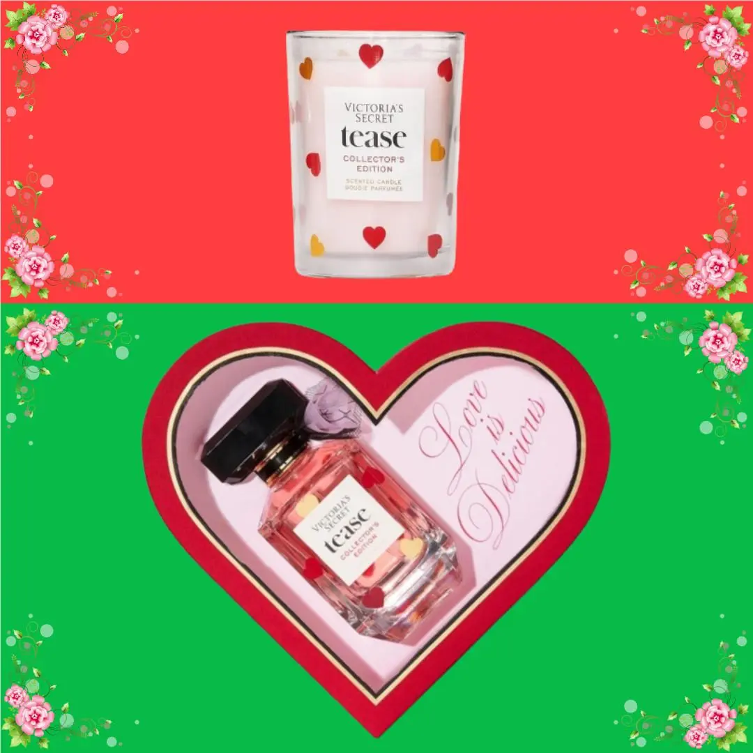 Victoria`s Secret Tease Collector`s Edition Eau DE Parfum 3.4OZ+CANDLE 2pc/1pc