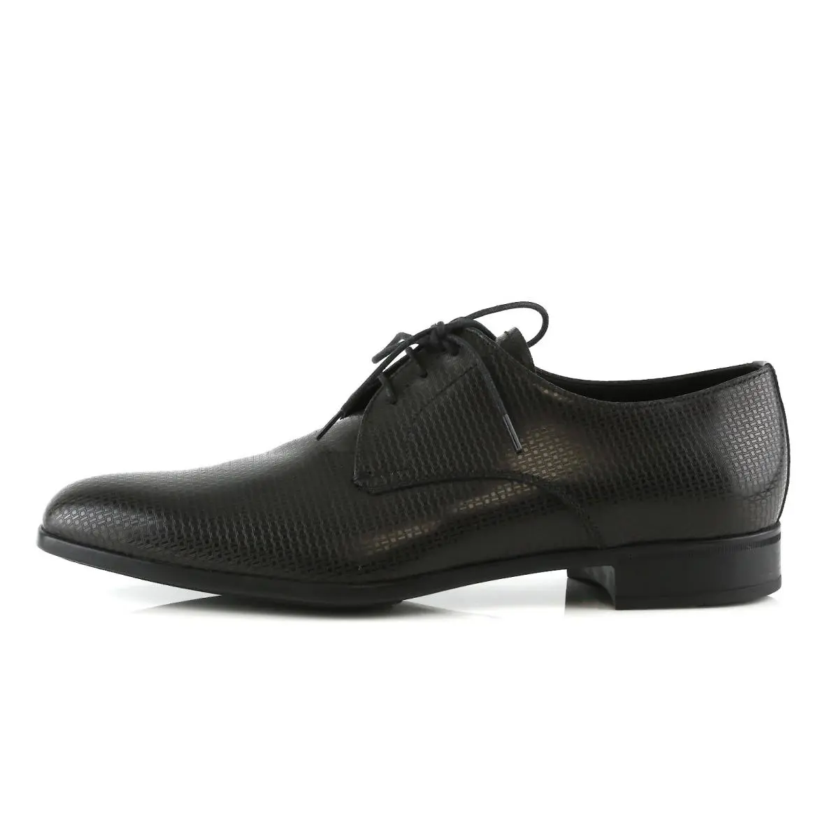 Prada Milano Men`s Black Brown Leather Oxford Dress Shoes Z3095 Size 8 US