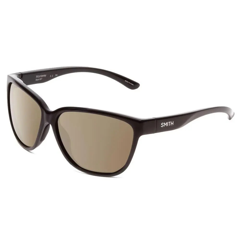 Smith Monterey Ladies Cateye Polarized Sunglasses in Gloss Black 58 mm 4 Options Amber Brown Polar by Smith Optics