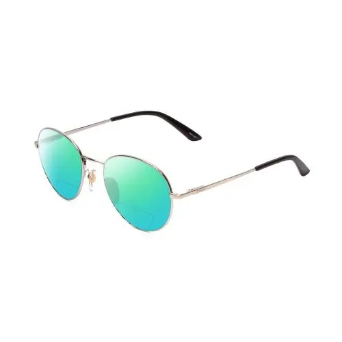 Smith Optic Prep Unisex Polarized Bifocal Sunglasses Silver Black 59mm 41 Option Green Mirror by Smith Optics
