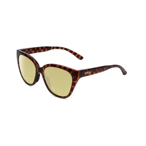 Smith Era Women Cateye Polarized Bi-focal Sunglasses in Tortoise 55mm 41 Options Yellow by Smith Optics