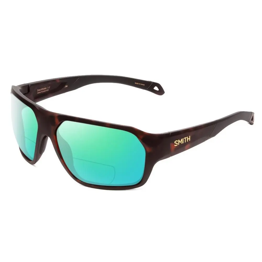 Smith Deckboss Polarized Bi-focal Sunglasses Tortoise Brown Gold 63mm 41 Options Green Mirror by Smith Optics