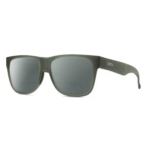 Smith Optic Lowdown 2 Unisex Polarized Bifocal Sunglasses in Crystal Green 55 mm Grey by Smith Optics