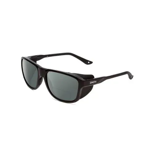 Smith Embark Polarized Bi-focal Sunglasses in Gloss Matte Black 58 mm 41 Options Grey by Smith Optics