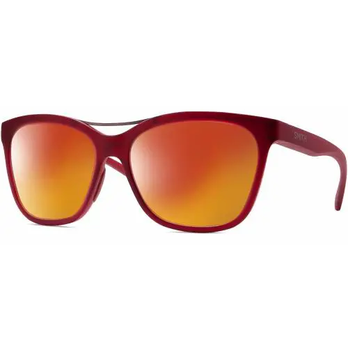 Cavalier-lpa Cateye Polarized Sunglasses Red Gunmetal 55mm 4 Option Red Mirror Polar by Smith Optics