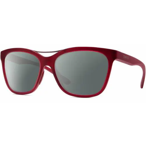 Cavalier-lpa Cateye Polarized Sunglasses Red Gunmetal 55mm 4 Option Smoke Grey Polar by Smith Optics