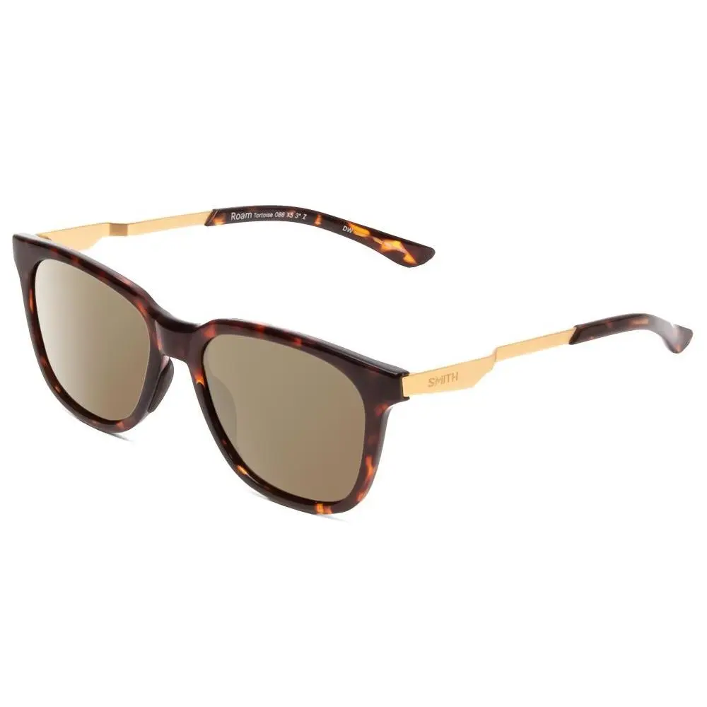 Smith Roam Unisex Classic Polarized Sunglasses in Tortoise Brown 53 mm 4 Options Amber Brown Polar by Smith Optics