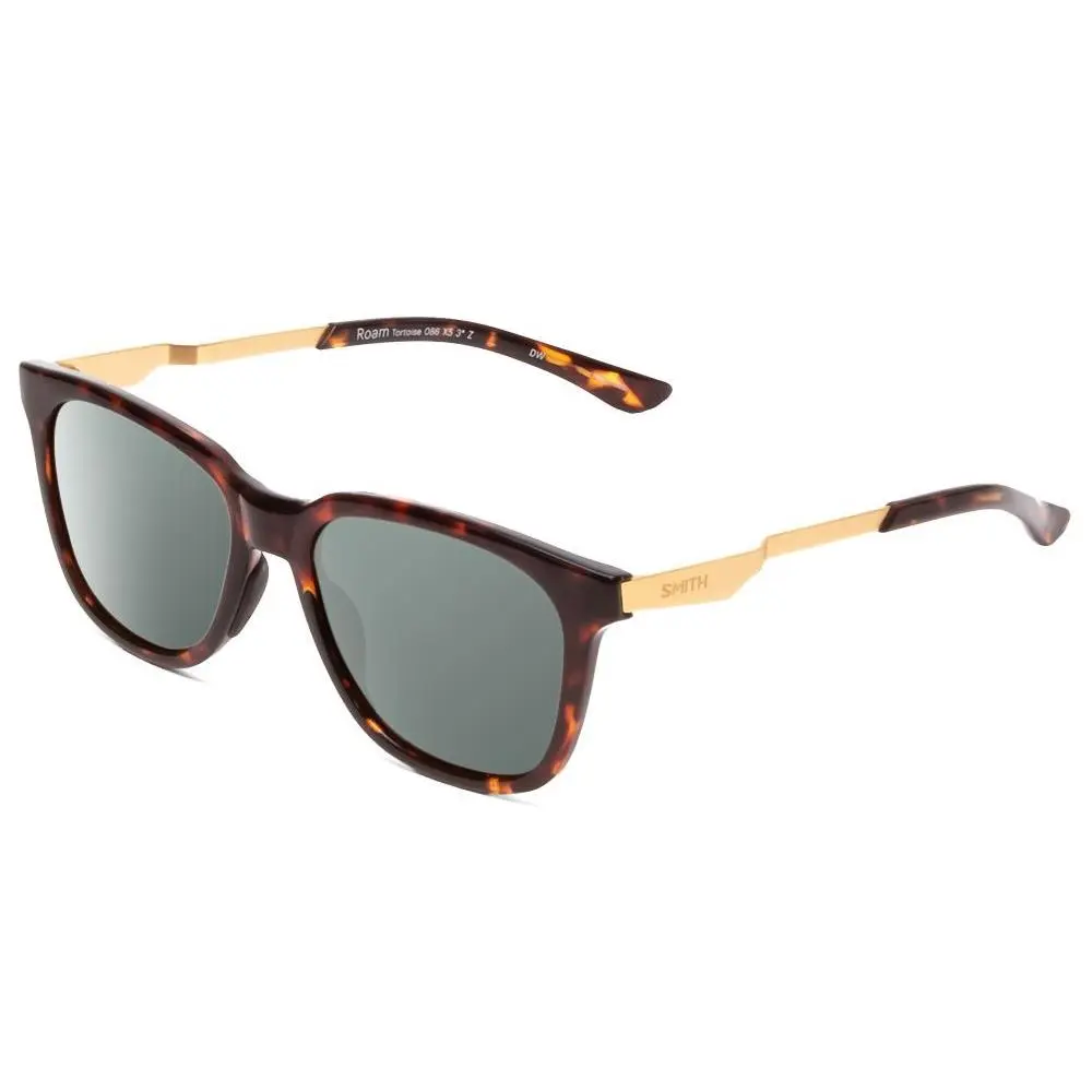 Smith Roam Unisex Classic Polarized Sunglasses in Tortoise Brown 53 mm 4 Options Smoke Grey Polar by Smith Optics