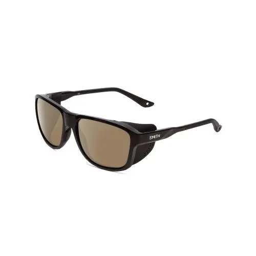 Smith Embark Unisex Wrap Polarized Sunglasses in Gloss Matte Black 58mm 4 Option Amber Brown Polar by Smith Optics