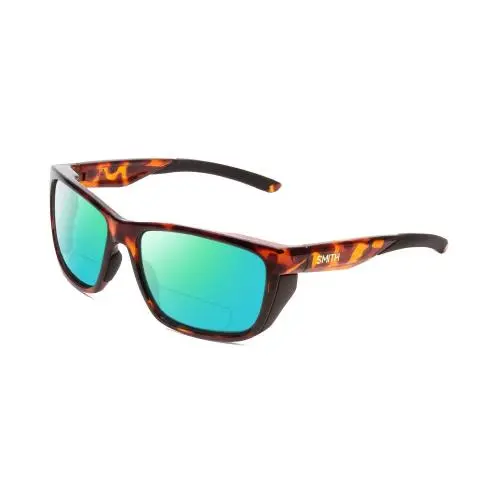 Longfin Polarized Bifocal Sunglasses in Tortoise Havana Gold 59 mm Green Mirror by Smith Optics