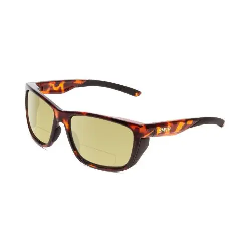 Longfin Polarized Bifocal Sunglasses in Tortoise Havana Gold 59 mm Yellow by Smith Optics