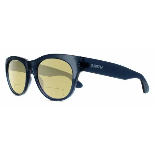 Sophisticate Women`s Polarized Bifocal Sunglasses Crystal Blue 54mm Yellow by Smith Optics