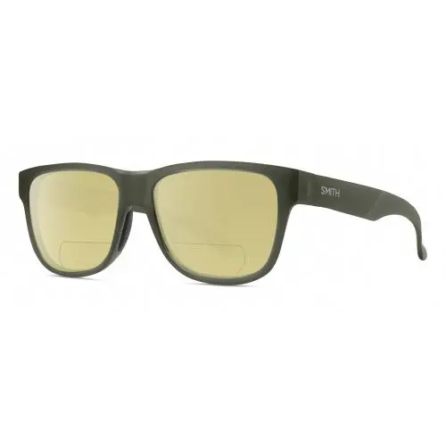 Smith Lowdown Slim 2 Unisex Polarized Bifocal Sunglasses Moss Crystal Green 53mm Yellow by Smith Optics