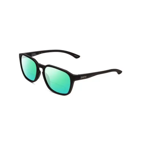 Contour Unisex Polarized Bi-focal Sunglasses Black 56 mm 41 Options Green Mirror by Smith Optics