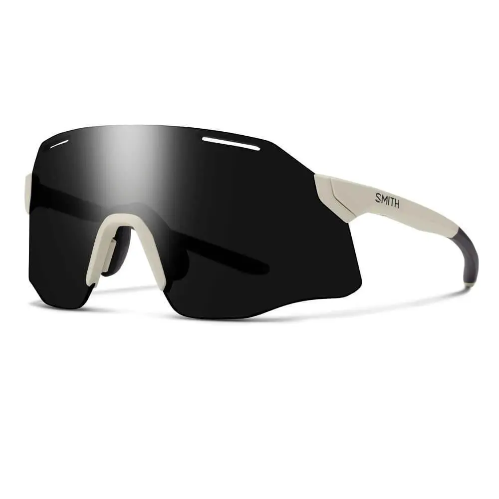 Smith Vert Pivlock Sunglasses Interchangeable Lenses Bonus Clear Lens Included Matte Bone + ChromaPop Black Lens by Smith Optics
